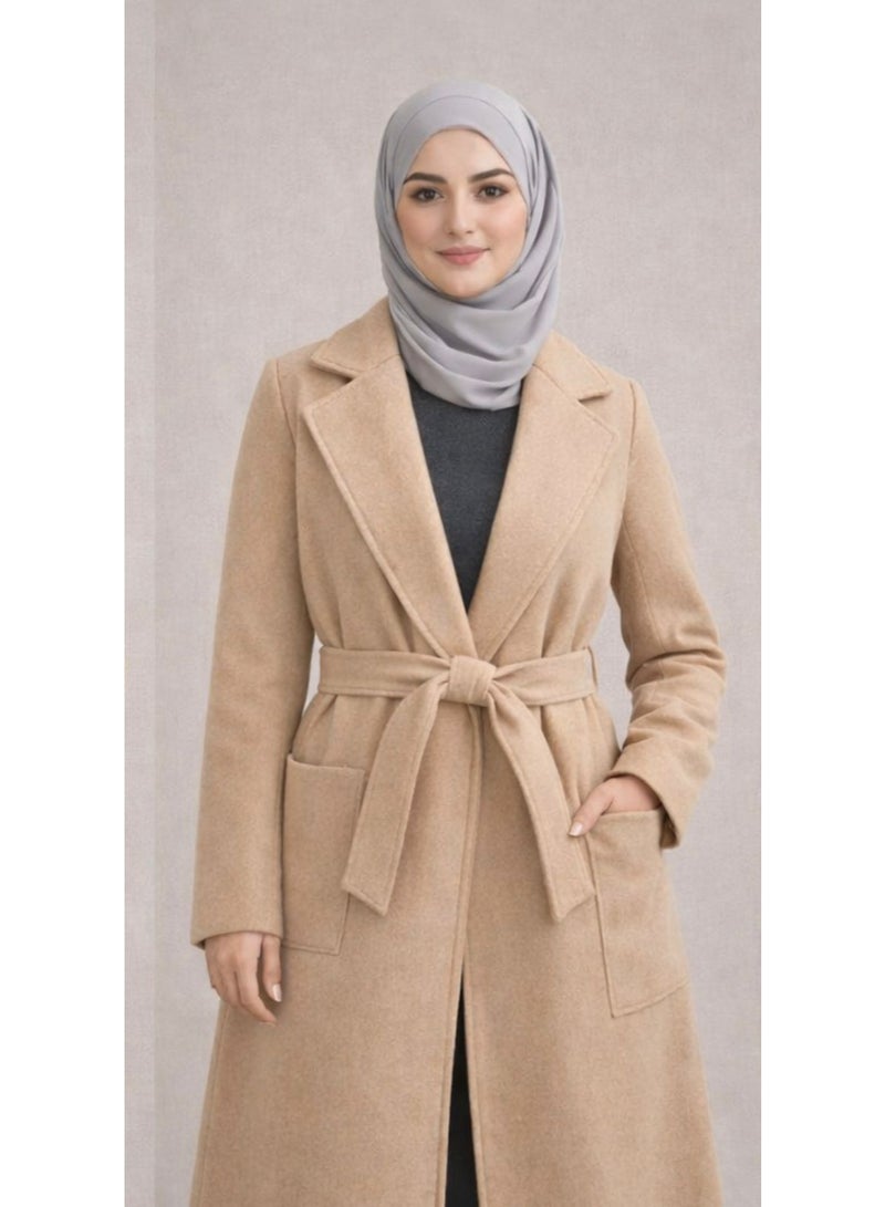 Master Jeans WOMEN LONG WOOL COAT - Image 1
